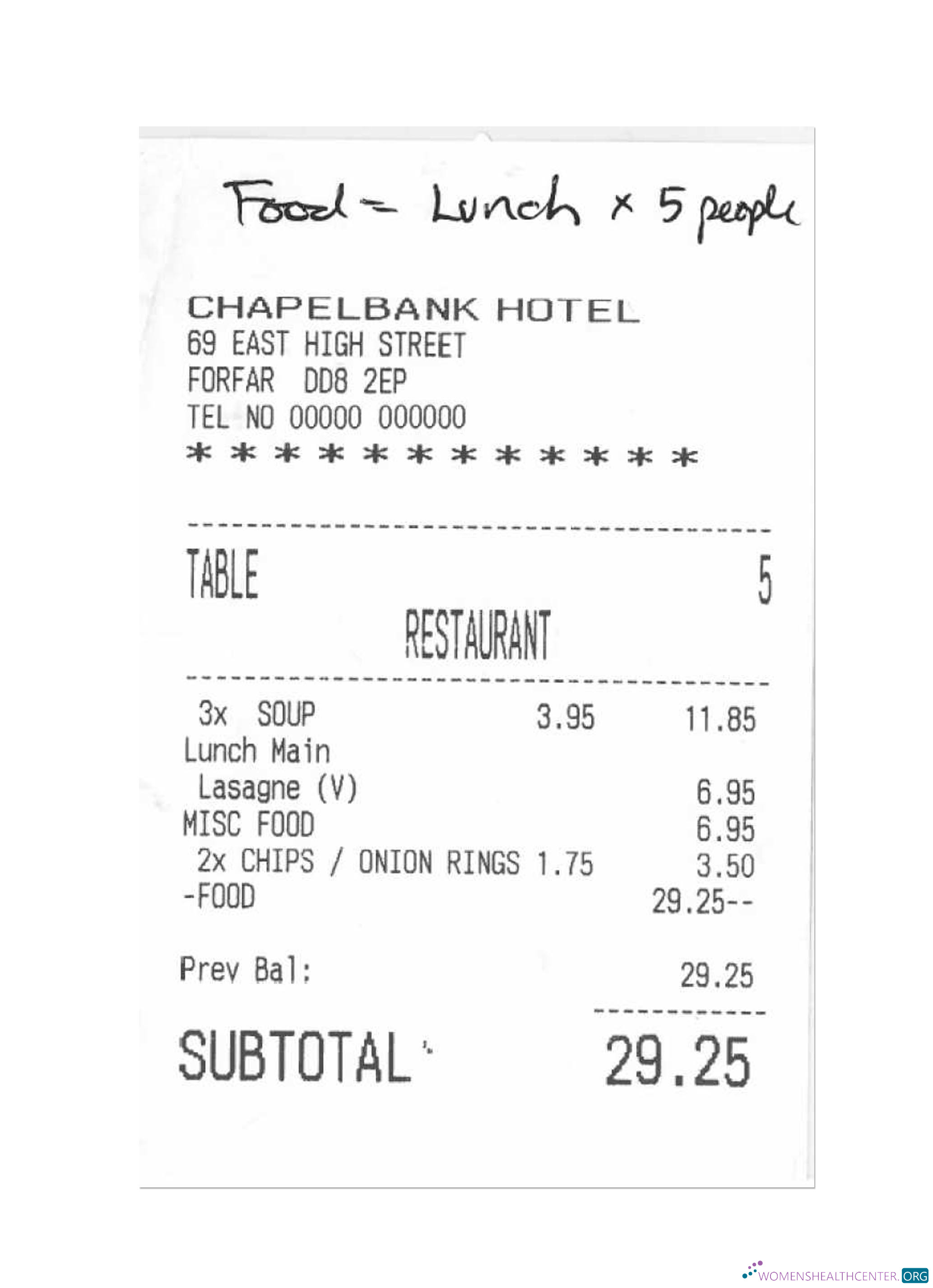 Download CHAPELBANK HOTEL payment check Photoshop template